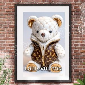 LOUIS VUITTON ART IGGY THE BEAR PRINT 11X17 BY THE ARTIST DENARDAI